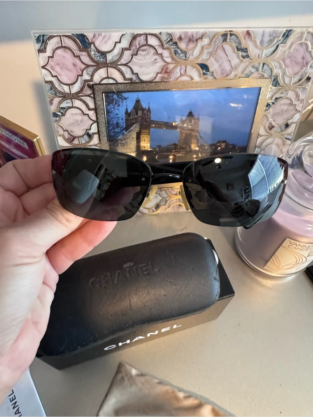 CHANEL 4117-B Vintage Black Sunglasses